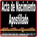 Apostilla de Partida de Nacimiento / Acta de Nacimiento / Abogados Venezuela