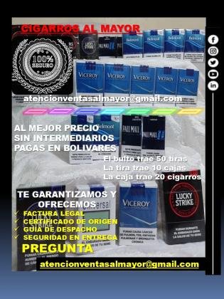 Vendemos Cigarrillos al mayor