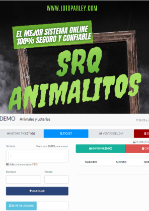 SISTEMA DE ANIMALITOS SRQ ONLINE