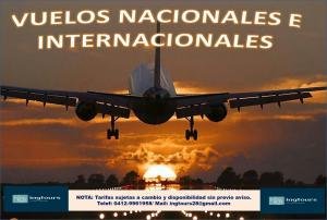 PASAJES NACIONALES E INTERNACIONALES A LOS MEJORES PRECIOS Y ATENCION